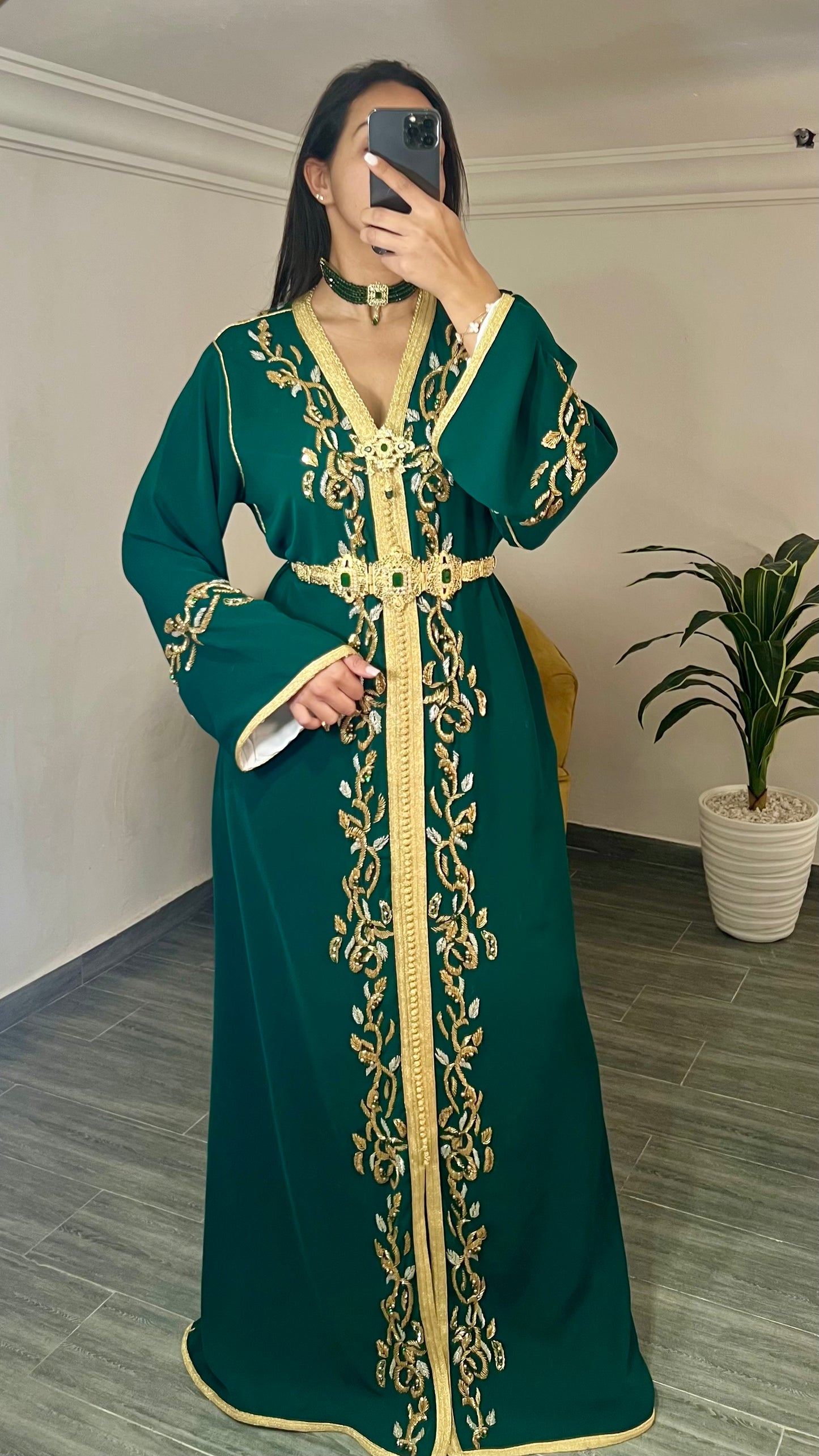 Green Caftan Dress