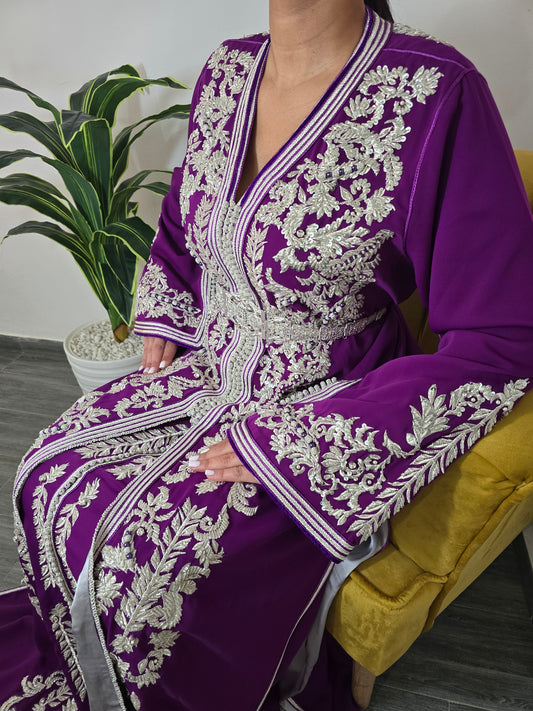 Purple Kaftan Dress | Moroccan Purple Caftan Dress For Women