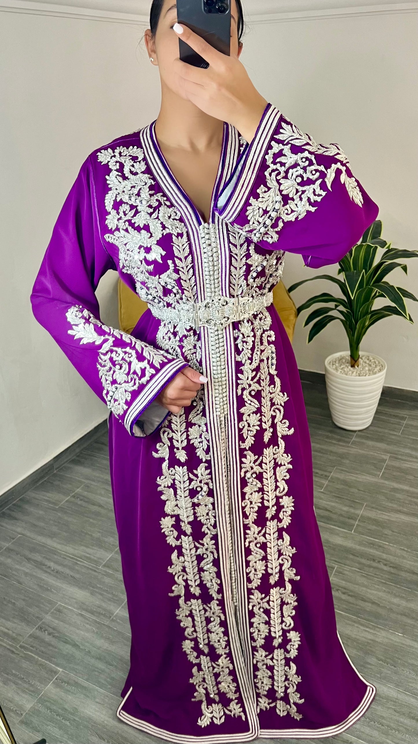 Purple Kaftan Dress | Moroccan Purple Caftan Dress For Women