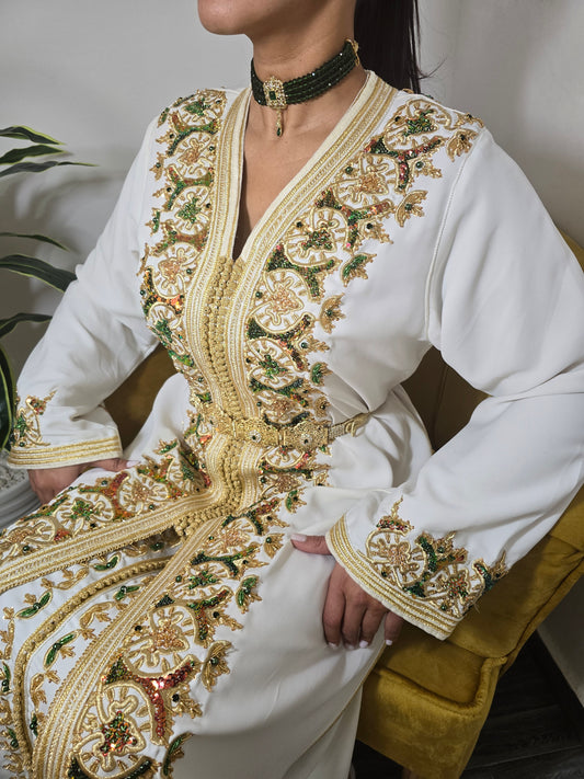 White Kaftan Dress 